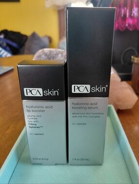PCA Skin Hyaluronic Acid Face Serum And Lip Booster Bundle
